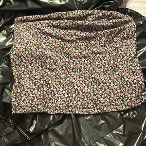 Floral American Eagle tube top